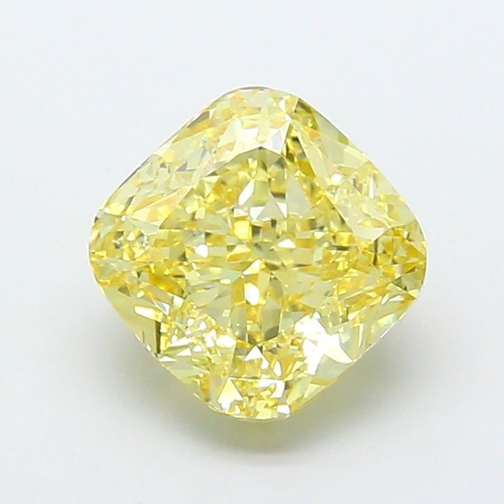 Loose Diamond - CUSHION MODIFIED 5.02ct Fancy Yellow VS1: Loose Diamond - CUSHION MODIFIED 5.02ct Fancy Yellow VS1 Source: This is a real non-mined Diamond that has been grown in a lab Shape: CUSHION MODIFIED Carats: 5.02 Color: Fancy Yellow Certification: I