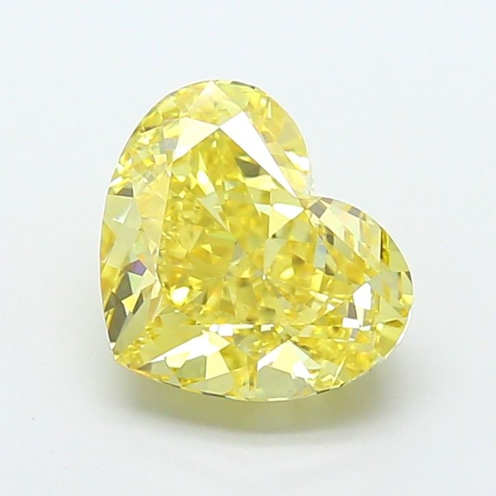 Loose Diamond - HEART 4.03ct Fancy Intense Yellow VS2: Loose Diamond - HEART 4.03ct Fancy Intense Yellow VS2 Source: This is a real non-mined Diamond that has been grown in a lab Shape: HEART Carats: 4.03 Color: Fancy Intense Yellow Certification: IGI Vid