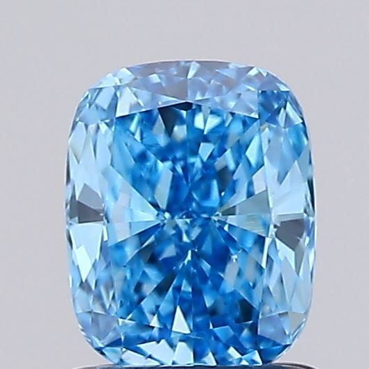 Loose Diamond - CUSHION MODIFIED 1.0ct Fancy Vivid Blue VS2: Loose Diamond - CUSHION MODIFIED 1.0ct Fancy Vivid Blue VS2 Source: This is a real non-mined Diamond that has been grown in a lab Shape: CUSHION MODIFIED Carats: 1.0 Color: Fancy Vivid Blue Certificat