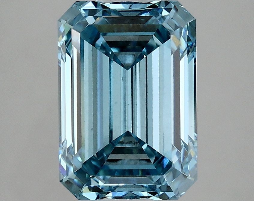 Loose Diamond - EMERALD 3.21ct Fancy Vivid Blue VS1 (1 of 1)