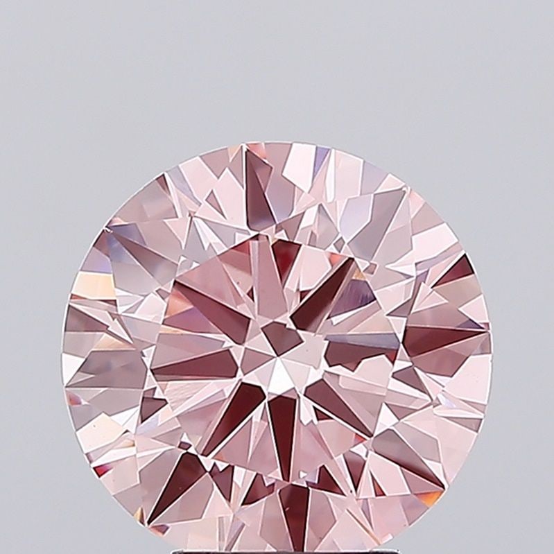 Ideal Loose Diamond - ROUND 4.88ct Fancy Intense Pink VS1 (1 of 1)