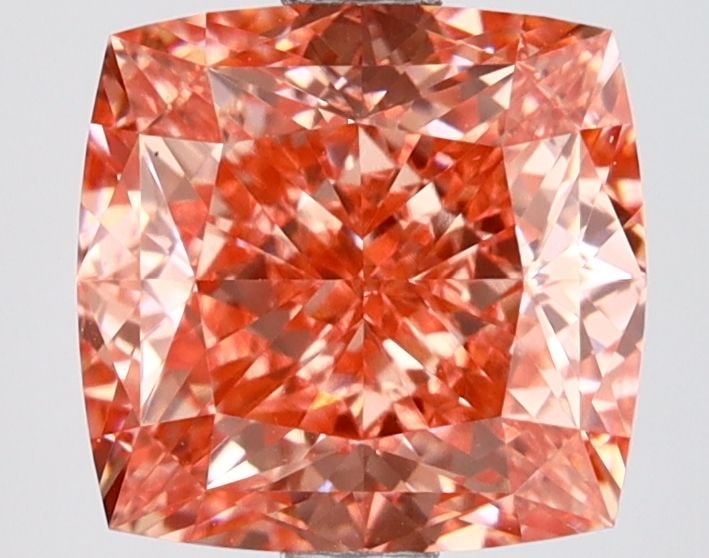 Loose Diamond - CUSHION MODIFIED 3.14ct Fancy Vivid Pink VS1: Loose Diamond - CUSHION MODIFIED 3.14ct Fancy Vivid Pink VS1 Source: This is a real non-mined Diamond that has been grown in a lab Shape: CUSHION MODIFIED Carats: 3.14 Color: Fancy Vivid Pink Certific