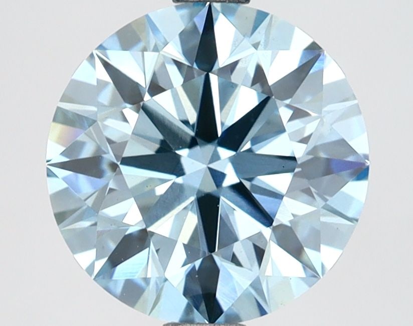 Ideal Loose Diamond - ROUND 2.5ct Fancy Vivid Blue VS1: Ideal Loose Diamond - ROUND 2.5ct Fancy Vivid Blue VS1 Source: This is a real non-mined Diamond that has been grown in a lab Shape: ROUND Carats: 2.5 Color: Fancy Vivid Blue Certification: IGI Video: