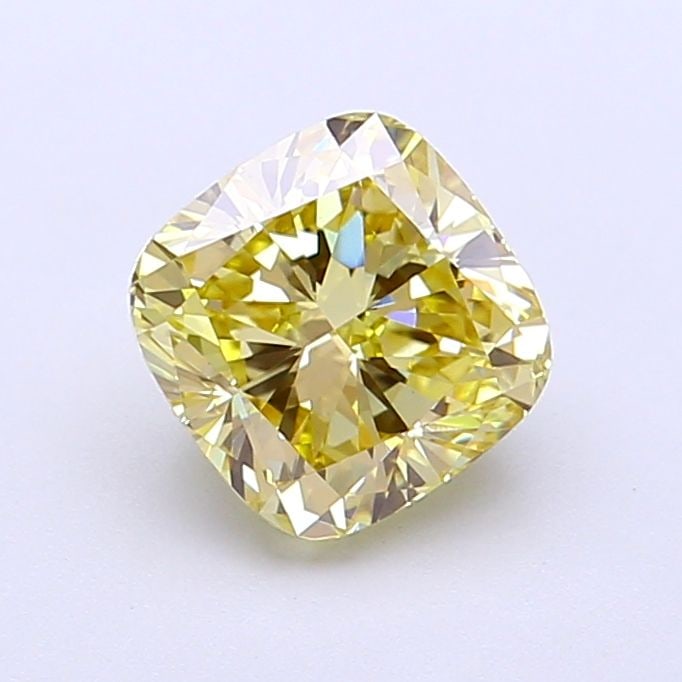 Loose Diamond - CUSHION MODIFIED 1.53ct Fancy Light Yellow VS1: Loose Diamond - CUSHION MODIFIED 1.53ct Fancy Light Yellow VS1 Source: This is a real non-mined Diamond that has been grown in a lab Shape: CUSHION MODIFIED Carats: 1.53 Color: Fancy Light Yellow Cert