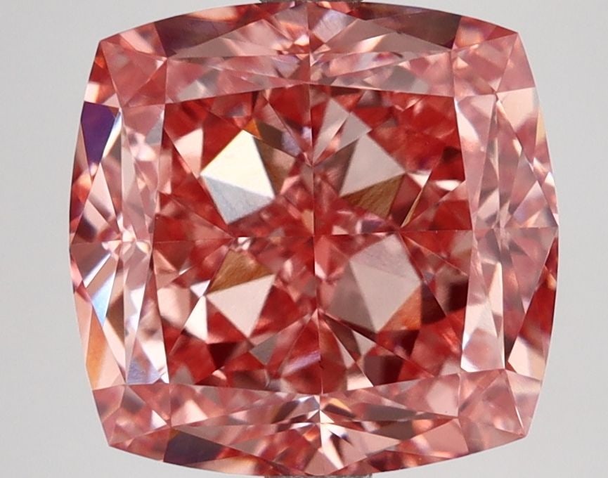 Loose Diamond - CUSHION MODIFIED 5.31ct Fancy Intense Pink VS1: Loose Diamond - CUSHION MODIFIED 5.31ct Fancy Intense Pink VS1 Source: This is a real non-mined Diamond that has been grown in a lab Shape: CUSHION MODIFIED Carats: 5.31 Color: Fancy Intense Pink Cert