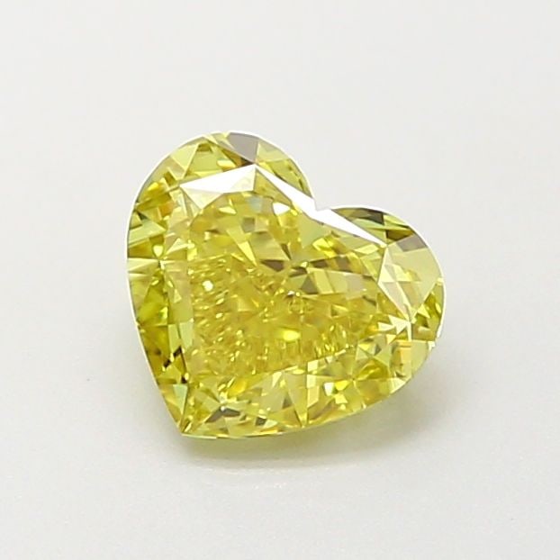 Loose Diamond - HEART 0.78ct Fancy Intense Yellow VS1: Loose Diamond - HEART 0.78ct Fancy Intense Yellow VS1 Source: This is a real non-mined Diamond that has been grown in a lab Shape: HEART Carats: 0.78 Color: Fancy Intense Yellow Certification: IGI Vid