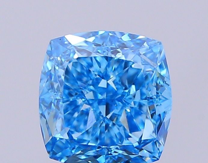 Loose Diamond - CUSHION MODIFIED 2.25ct Fancy Vivid Blue VVS2: Loose Diamond - CUSHION MODIFIED 2.25ct Fancy Vivid Blue VVS2 Source: This is a real non-mined Diamond that has been grown in a lab Shape: CUSHION MODIFIED Carats: 2.25 Color: Fancy Vivid Blue Certifi