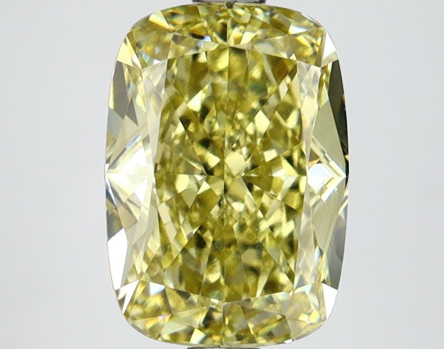 Loose Diamond - CUSHION MODIFIED 2.67ct Fancy Intense Yellow VVS2: Loose Diamond - CUSHION MODIFIED 2.67ct Fancy Intense Yellow VVS2 Source: This is a real non-mined Diamond that has been grown in a lab Shape: CUSHION MODIFIED Carats: 2.67 Color: Fancy Intense Yellow