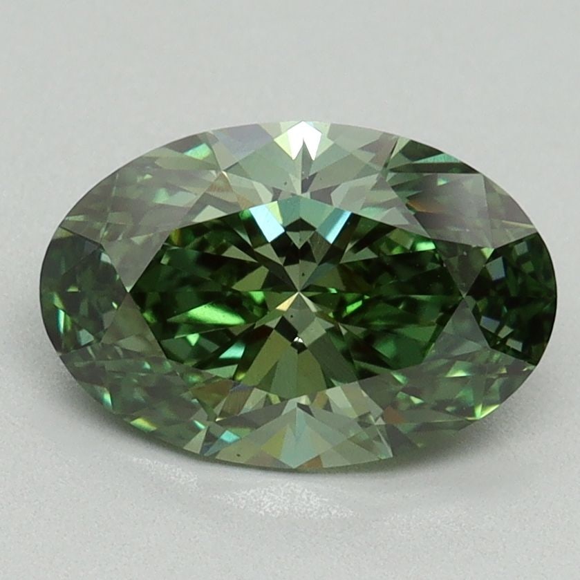 Loose Diamond - OVAL 1.76ct Fancy Vivid Green VS2 (1 of 1)