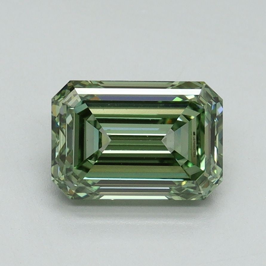 Loose Diamond - EMERALD 1.5ct Fancy Vivid Green VS1 (1 of 1)