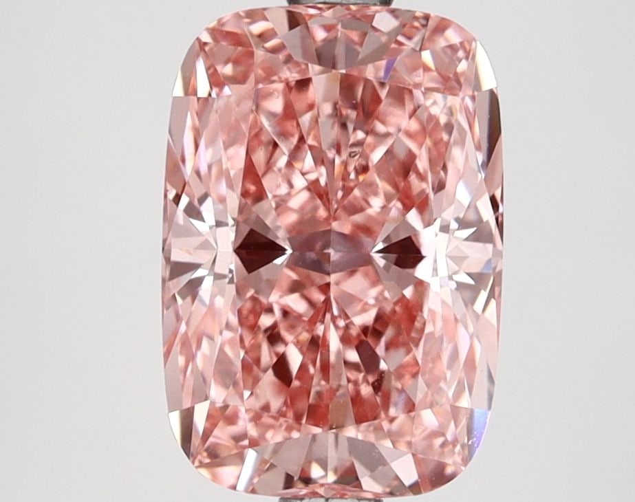 Loose Diamond - CUSHION MODIFIED 2.39ct Fancy Vivid Pink VS1: Loose Diamond - CUSHION MODIFIED 2.39ct Fancy Vivid Pink VS1 Source: This is a real non-mined Diamond that has been grown in a lab Shape: CUSHION MODIFIED Carats: 2.39 Color: Fancy Vivid Pink Certific