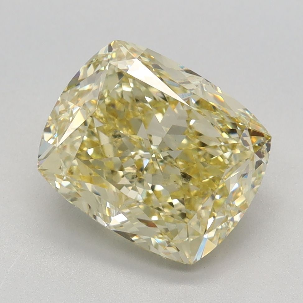Loose Diamond - CUSHION MODIFIED 2.66ct Fancy Intense Yellow VS1: Loose Diamond - CUSHION MODIFIED 2.66ct Fancy Intense Yellow VS1 Source: This is a real non-mined Diamond that has been grown in a lab Shape: CUSHION MODIFIED Carats: 2.66 Color: Fancy Intense Yellow