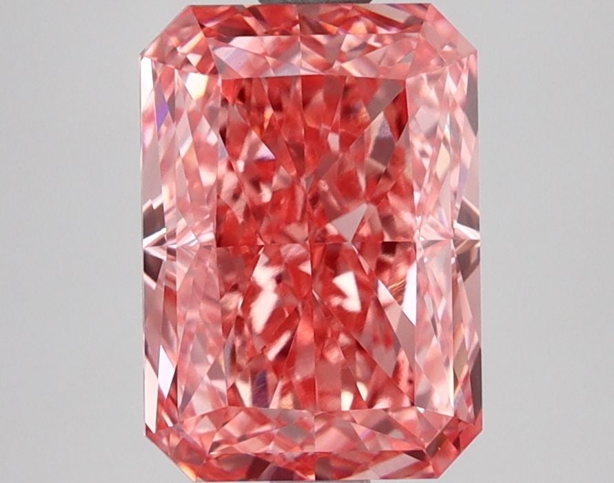 Loose Diamond - RADIANT 2.85ct Fancy Vivid Pink VS1: Loose Diamond - RADIANT 2.85ct Fancy Vivid Pink VS1 Source: This is a real non-mined Diamond that has been grown in a lab Shape: RADIANT Carats: 2.85 Color: Fancy Vivid Pink Certification: IGI Video: