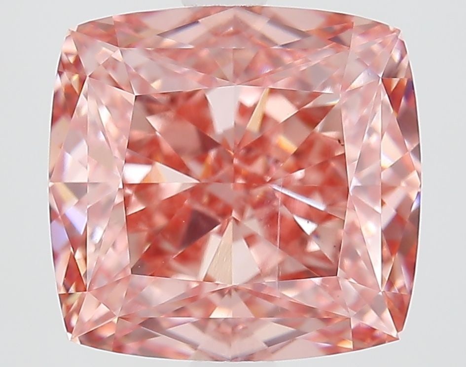 Loose Diamond - CUSHION MODIFIED 4.03ct Fancy Vivid Pink SI1: Loose Diamond - CUSHION MODIFIED 4.03ct Fancy Vivid Pink SI1 Source: This is a real non-mined Diamond that has been grown in a lab Shape: CUSHION MODIFIED Carats: 4.03 Color: Fancy Vivid Pink Certific