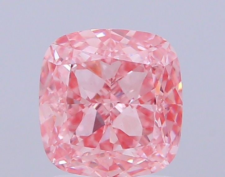 Loose Diamond - CUSHION MODIFIED 2.42ct Fancy Vivid Pink VS1: Loose Diamond - CUSHION MODIFIED 2.42ct Fancy Vivid Pink VS1 Source: This is a real non-mined Diamond that has been grown in a lab Shape: CUSHION MODIFIED Carats: 2.42 Color: Fancy Vivid Pink Certific