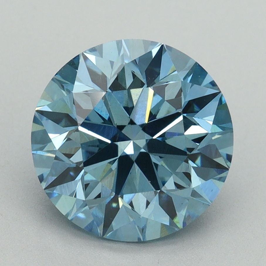Loose Diamond - ROUND 3.11ct Fancy Vivid Blue VS1: Loose Diamond - ROUND 3.11ct Fancy Vivid Blue VS1 Source: This is a real non-mined Diamond that has been grown in a lab Shape: ROUND Carats: 3.11 Color: Fancy Vivid Blue Certification: IGI Video:
