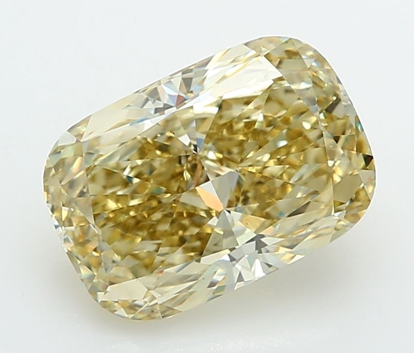 Loose Diamond - CUSHION MODIFIED 5.01ct Fancy Intense Yellow VS1: Loose Diamond - CUSHION MODIFIED 5.01ct Fancy Intense Yellow VS1 Source: This is a real non-mined Diamond that has been grown in a lab Shape: CUSHION MODIFIED Carats: 5.01 Color: Fancy Intense Yellow