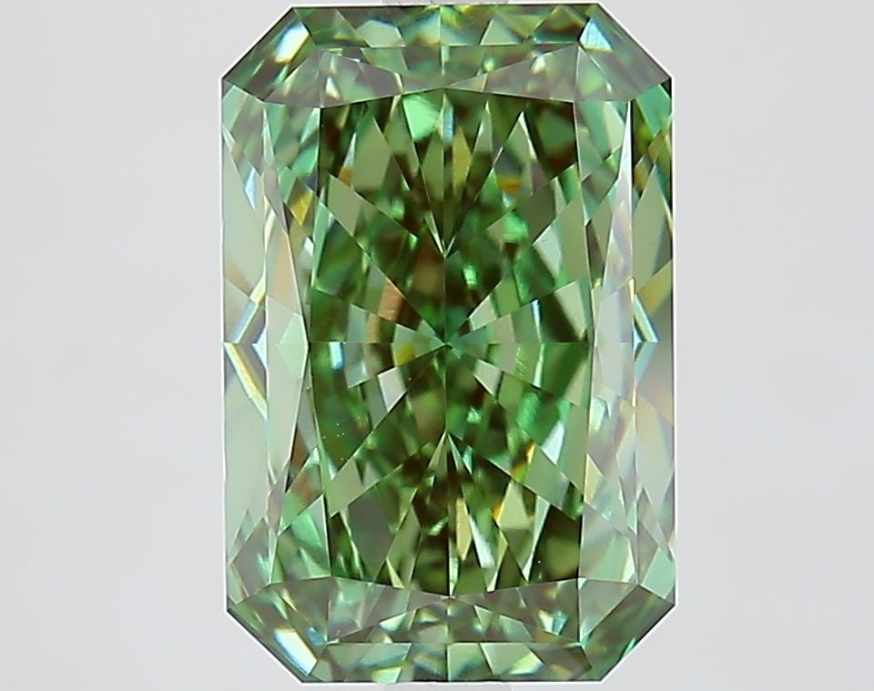 Loose Diamond - RADIANT 3.57ct Fancy Vivid Green VVS2 (1 of 1)