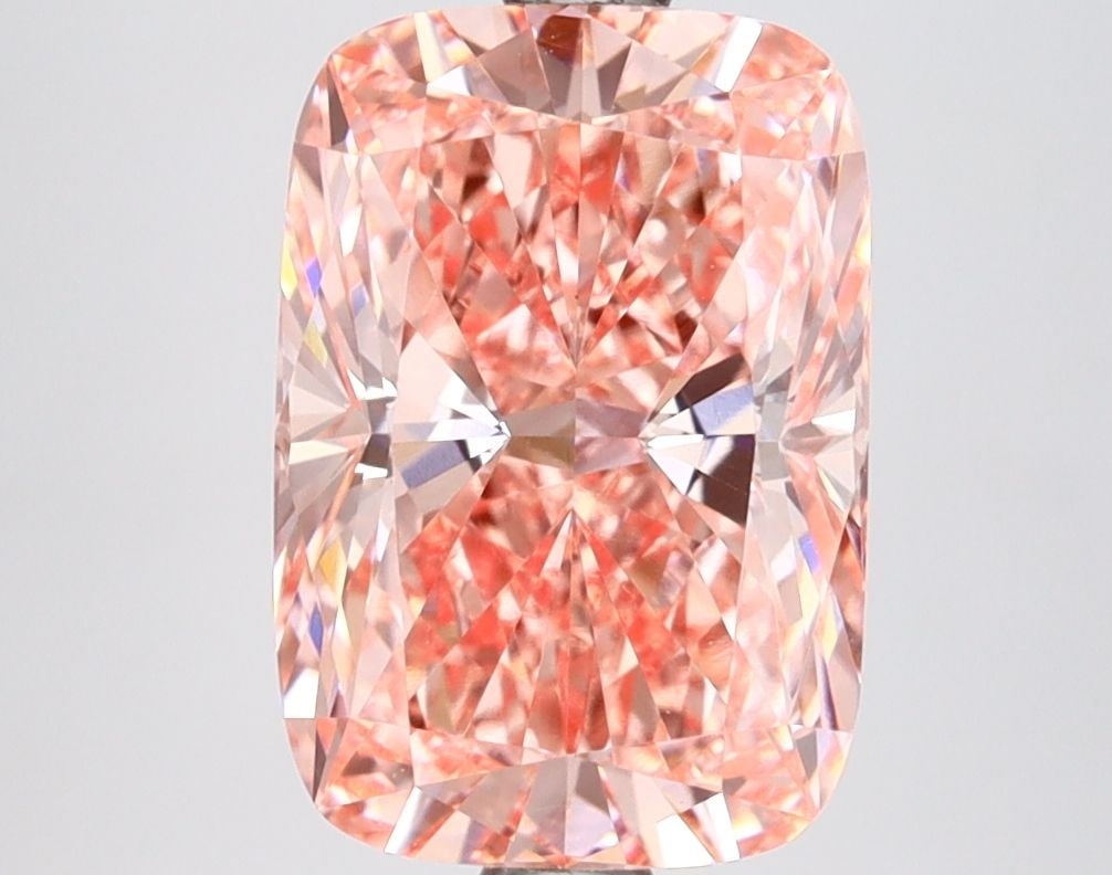 Loose Diamond - CUSHION BRILLIANT 3.12ct Fancy Vivid Pink VVS2: Loose Diamond - CUSHION BRILLIANT 3.12ct Fancy Vivid Pink VVS2 Source: This is a real non-mined Diamond that has been grown in a lab Shape: CUSHION BRILLIANT Carats: 3.12 Color: Fancy Vivid Pink Certi