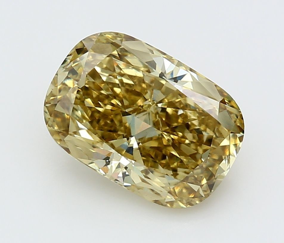 Loose Diamond - CUSHION MODIFIED 5.09ct Fancy Intense Yellow VS1: Loose Diamond - CUSHION MODIFIED 5.09ct Fancy Intense Yellow VS1 Source: This is a real non-mined Diamond that has been grown in a lab Shape: CUSHION MODIFIED Carats: 5.09 Color: Fancy Intense Yellow