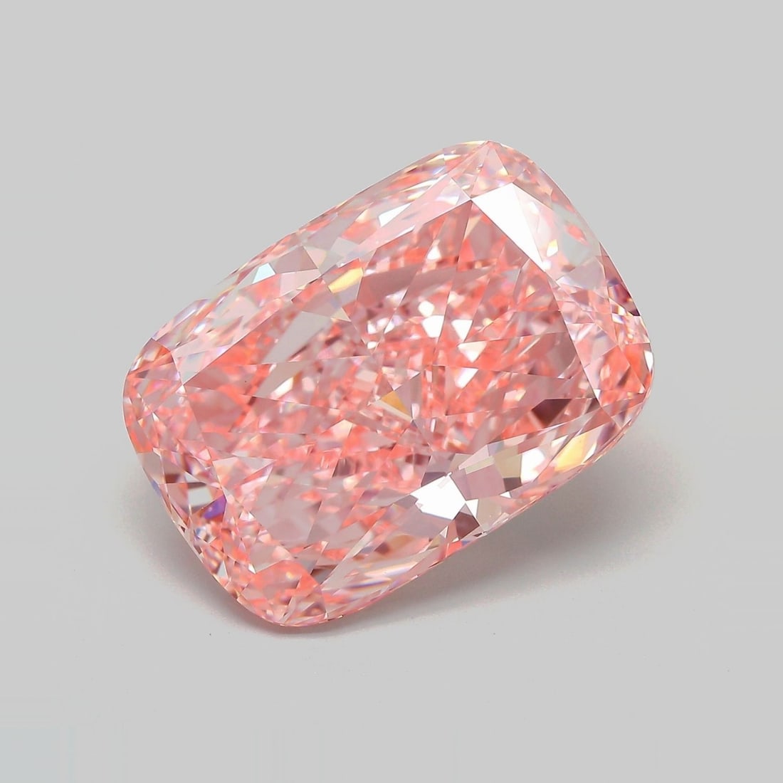 Loose Diamond - CUSHION MODIFIED 14.29ct Fancy Vivid Pink VVS2 (1 of 1)