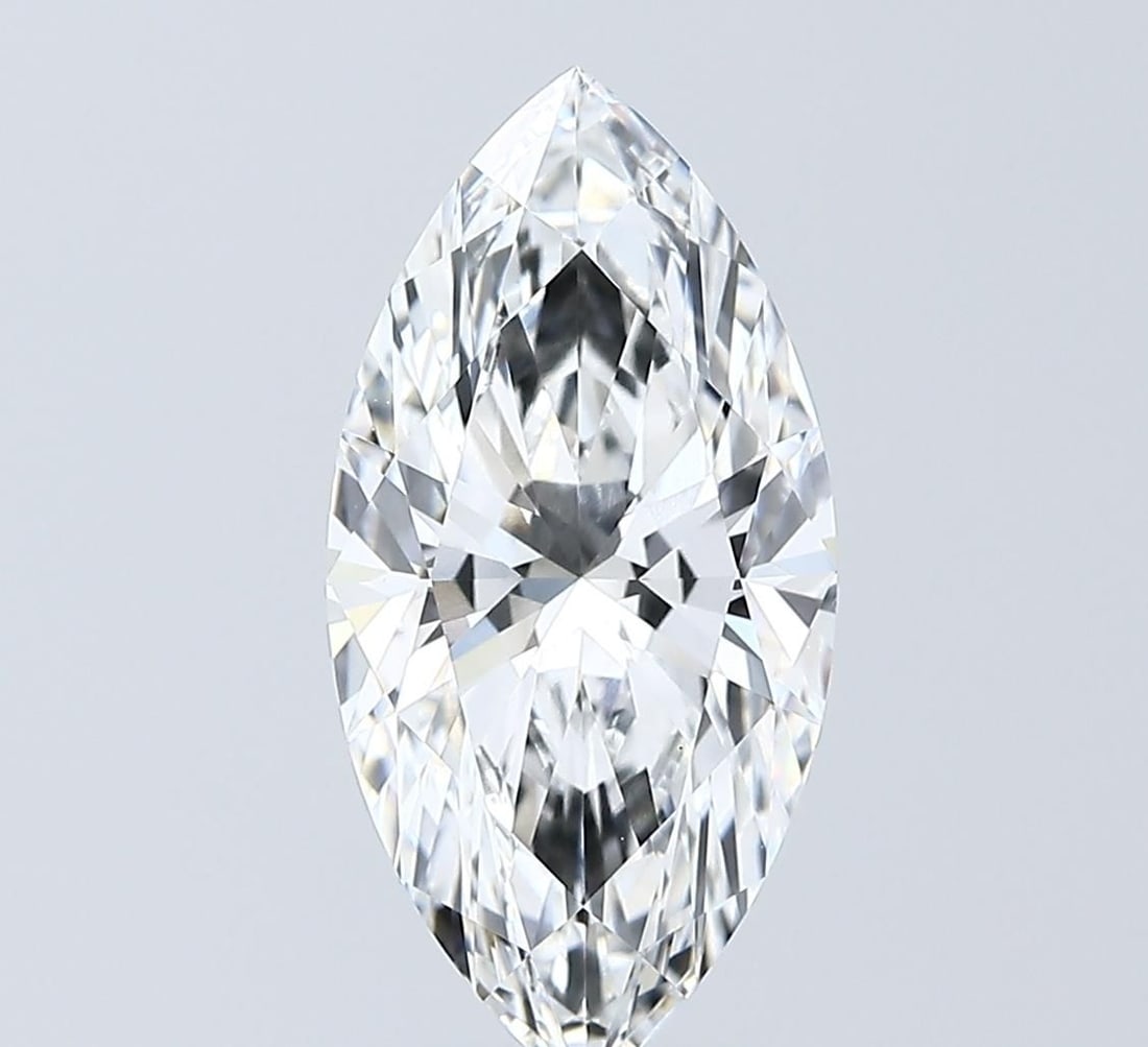 Loose Diamond - MARQUISE 3.07ct E VVS2: Loose Diamond - MARQUISE 3.07ct E VVS2 Source: This is a real non-mined Diamond that has been grown in a lab Shape: MARQUISE Carats: 3.07 Color: E Clarity: VVS2 Certification: IGI Video: Video Link 
