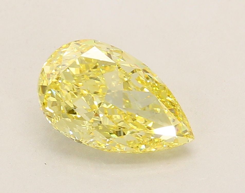 Loose Diamond - PEAR 2.08ct Fancy Intense Yellow VVS2: Loose Diamond - PEAR 2.08ct Fancy Intense Yellow VVS2 Source: This is a real non-mined Diamond that has been grown in a lab Shape: PEAR Carats: 2.08 Color: Fancy Intense Yellow Certification: IGI Vide