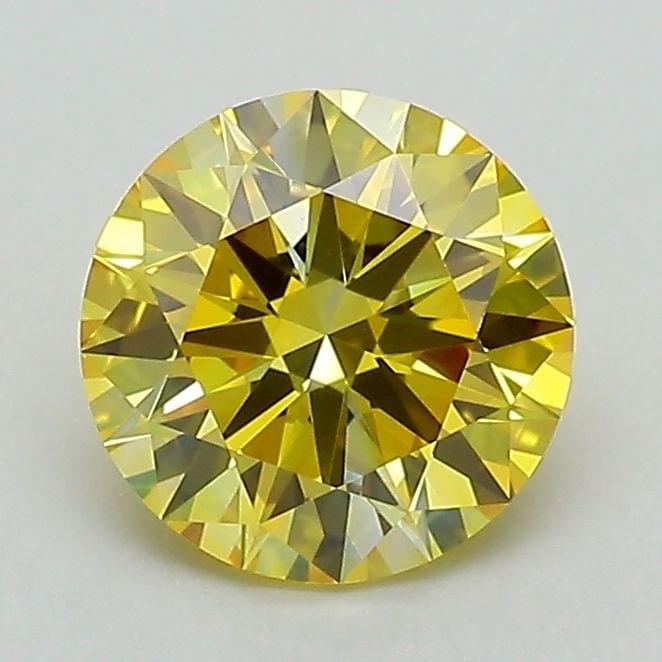Ideal Loose Diamond - ROUND 1.25ct Fancy Intense Yellow VVS2: Ideal Loose Diamond - ROUND 1.25ct Fancy Intense Yellow VVS2 Source: This is a real non-mined Diamond that has been grown in a lab Shape: ROUND Carats: 1.25 Color: Fancy Intense Yellow Certification: