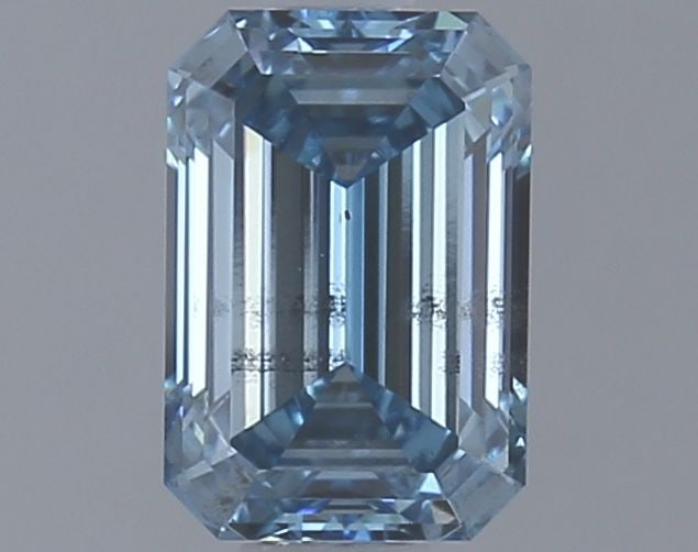 Loose Diamond - EMERALD 1.52ct Fancy Vivid Blue SI1 (1 of 1)