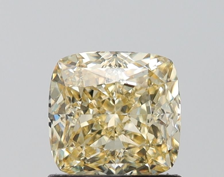 Loose Diamond - CUSHION BRILLIANT 1.6ct Fancy Intense Yellow VVS2: Loose Diamond - CUSHION BRILLIANT 1.6ct Fancy Intense Yellow VVS2 Source: This is a real non-mined Diamond that has been grown in a lab Shape: CUSHION BRILLIANT Carats: 1.6 Color: Fancy Intense Yellow