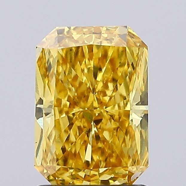 Loose Diamond - RADIANT 1.52ct Fancy Vivid Yellow VS1: Loose Diamond - RADIANT 1.52ct Fancy Vivid Yellow VS1 Source: This is a real non-mined Diamond that has been grown in a lab Shape: RADIANT Carats: 1.52 Color: Fancy Vivid Yellow Certification: IGI Vid