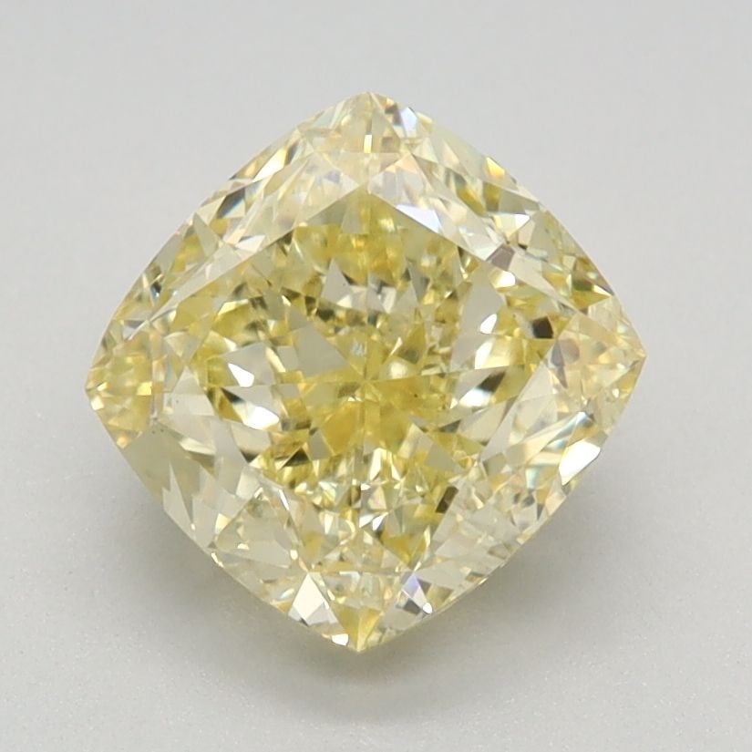 Loose Diamond - CUSHION MODIFIED 1.88ct Fancy Intense Yellow VS1: Loose Diamond - CUSHION MODIFIED 1.88ct Fancy Intense Yellow VS1 Source: This is a real non-mined Diamond that has been grown in a lab Shape: CUSHION MODIFIED Carats: 1.88 Color: Fancy Intense Yellow
