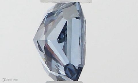 Loose Diamond - SQUARE RADIANT 0.51ct Fancy Vivid Blue VS2 (1 of 1)