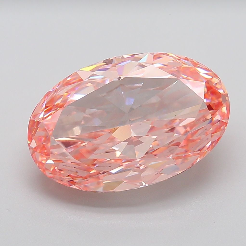 Loose Diamond - OVAL 13.25ct Fancy Intense Pink VS1: Loose Diamond - OVAL 13.25ct Fancy Intense Pink VS1 Source: This is a real non-mined Diamond that has been grown in a lab Shape: OVAL Carats: 13.25 Color: Fancy Intense Pink Certification: IGI Video: