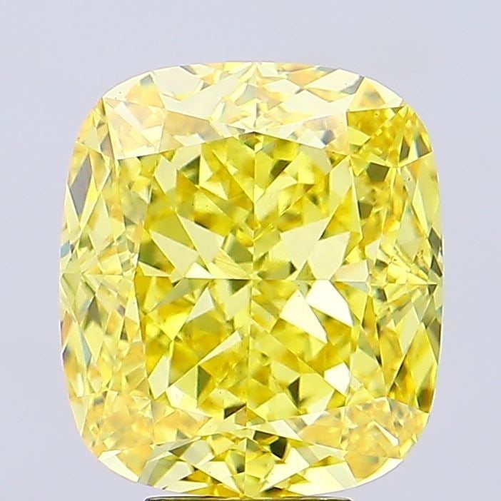 Loose Diamond - CUSHION MODIFIED 9.06ct Fancy Vivid Yellow VS1: Loose Diamond - CUSHION MODIFIED 9.06ct Fancy Vivid Yellow VS1 Source: This is a real non-mined Diamond that has been grown in a lab Shape: CUSHION MODIFIED Carats: 9.06 Color: Fancy Vivid Yellow Cert