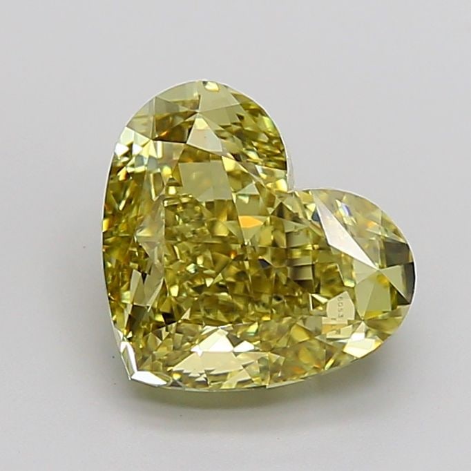 Loose Diamond - HEART 5.03ct Fancy Intense Yellow VS1: Loose Diamond - HEART 5.03ct Fancy Intense Yellow VS1 Source: This is a real non-mined Diamond that has been grown in a lab Shape: HEART Carats: 5.03 Color: Fancy Intense Yellow Certification: IGI Vid