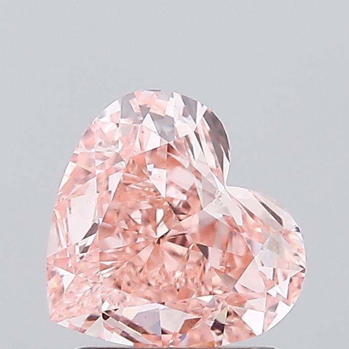 Loose Diamond - HEART 1.54ct Fancy Intense Pink VS1: Loose Diamond - HEART 1.54ct Fancy Intense Pink VS1 Source: This is a real non-mined Diamond that has been grown in a lab Shape: HEART Carats: 1.54 Color: Fancy Intense Pink Certification: IGI Video: