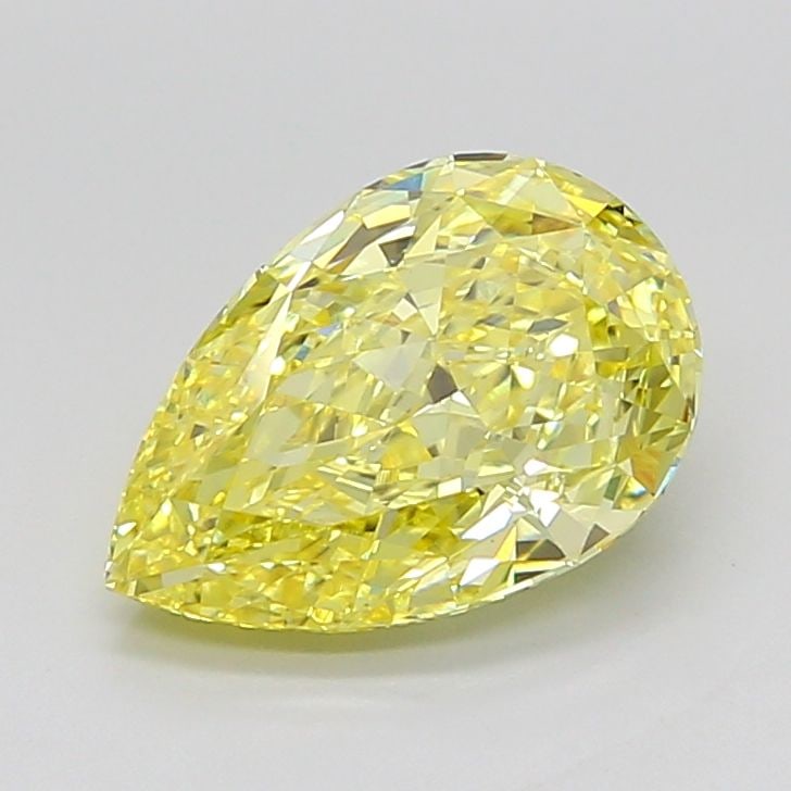 Loose Diamond - PEAR 3.08ct Fancy Intense Yellow VS1: Loose Diamond - PEAR 3.08ct Fancy Intense Yellow VS1 Source: This is a real non-mined Diamond that has been grown in a lab Shape: PEAR Carats: 3.08 Color: Fancy Intense Yellow Certification: IGI Video