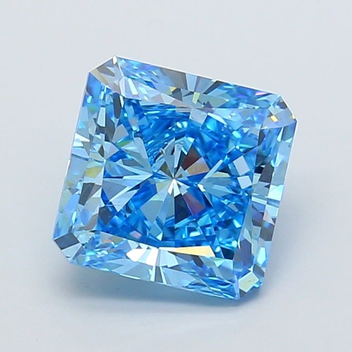 Loose Diamond - SQUARE RADIANT 3.49ct Fancy Vivid Blue VS2 (1 of 1)