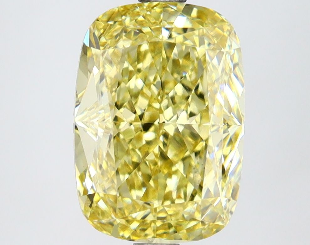 Loose Diamond - CUSHION MODIFIED 3.49ct Fancy Intense Yellow VS1: Loose Diamond - CUSHION MODIFIED 3.49ct Fancy Intense Yellow VS1 Source: This is a real non-mined Diamond that has been grown in a lab Shape: CUSHION MODIFIED Carats: 3.49 Color: Fancy Intense Yellow