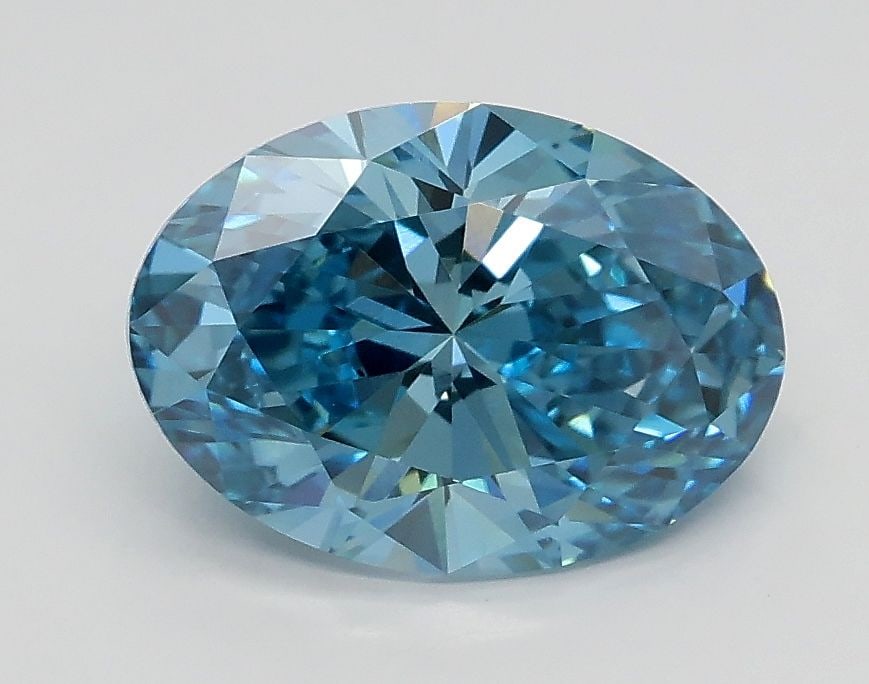 Loose Diamond - OVAL 1.51ct Fancy Vivid Blue VS1: Loose Diamond - OVAL 1.51ct Fancy Vivid Blue VS1 Source: This is a real non-mined Diamond that has been grown in a lab Shape: OVAL Carats: 1.51 Color: Fancy Vivid Blue Certification: IGI Video: