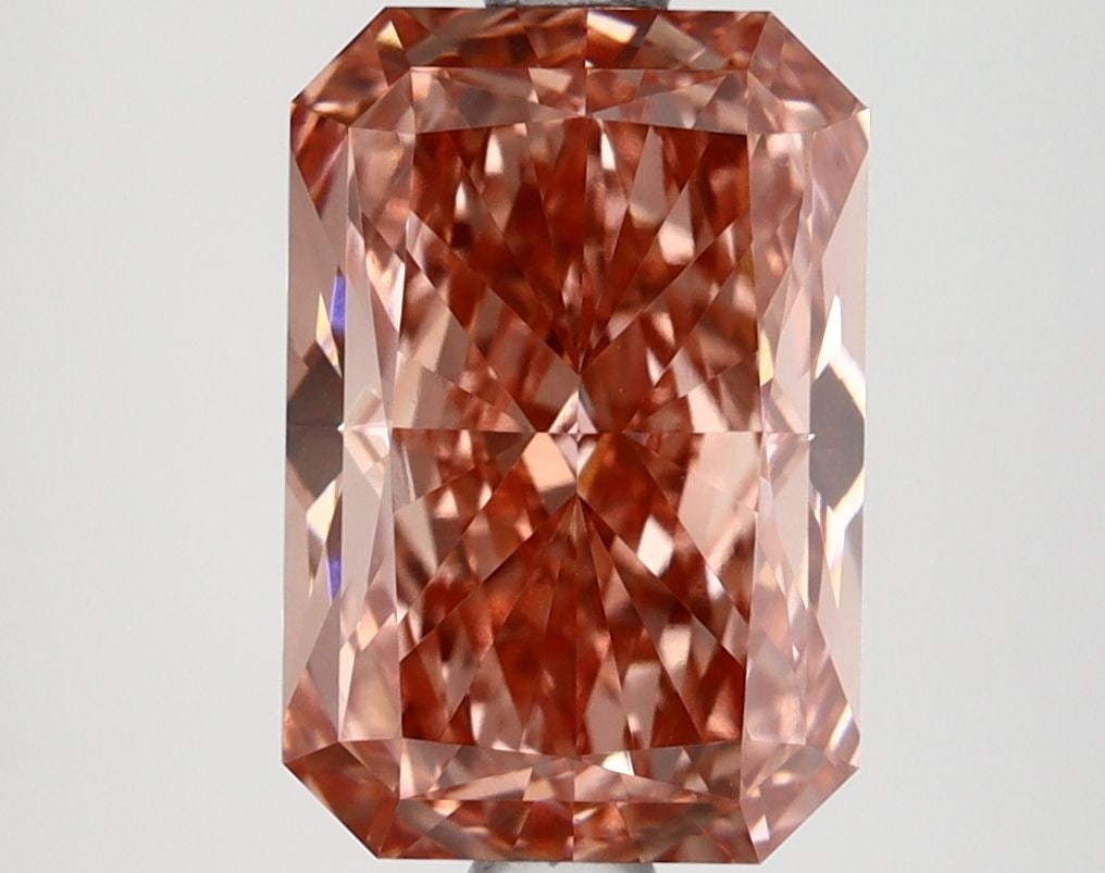 Loose Diamond - RADIANT 2.69ct Fancy Vivid Brownish Pink VVS2 (1 of 1)