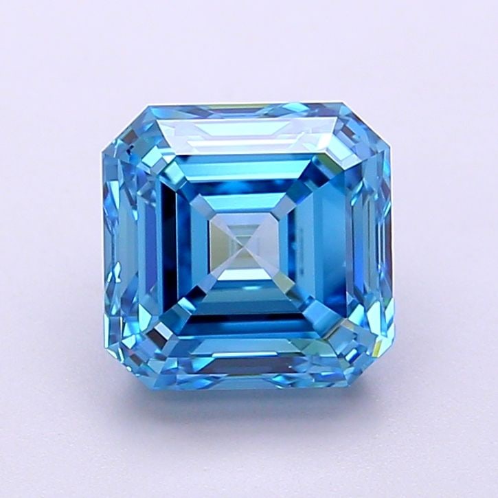 Loose Diamond - ASSCHER 2.5ct Fancy Vivid Blue VS1: Loose Diamond - ASSCHER 2.5ct Fancy Vivid Blue VS1 Source: This is a real non-mined Diamond that has been grown in a lab Shape: ASSCHER Carats: 2.5 Color: Fancy Vivid Blue Certification: IGI Video: