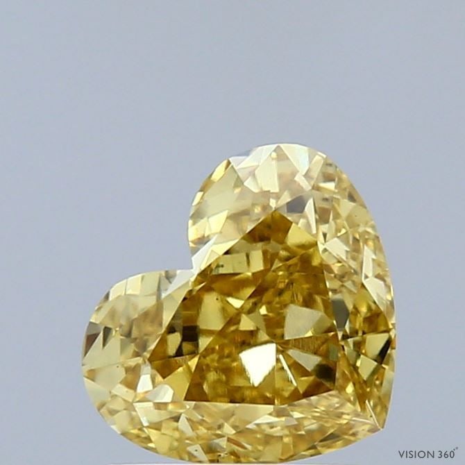 Loose Diamond - HEART 1.68ct Fancy Vivid Yellow VS1: Loose Diamond - HEART 1.68ct Fancy Vivid Yellow VS1 Source: This is a real non-mined Diamond that has been grown in a lab Shape: HEART Carats: 1.68 Color: Fancy Vivid Yellow Certification: IGI Video: