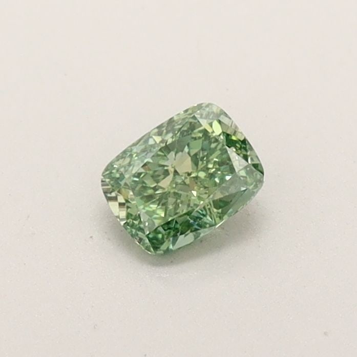 Loose Diamond - CUSHION BRILLIANT 0.29ct Fancy Vivid Green VS1 (1 of 1)