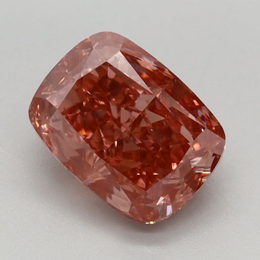 Loose Diamond - CUSHION MODIFIED 1.51ct Fancy Vivid Brownish Pink VS1: Loose Diamond - CUSHION MODIFIED 1.51ct Fancy Vivid Brownish Pink VS1 Source: This is a real non-mined Diamond that has been grown in a lab Shape: CUSHION MODIFIED Carats: 1.51 Color: Fancy Vivid Brow