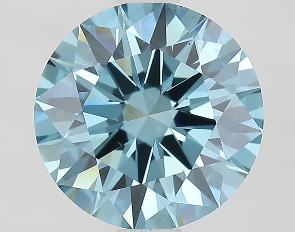 Ideal Loose Diamond - ROUND 1.69ct Fancy Vivid Blue VS1: Ideal Loose Diamond - ROUND 1.69ct Fancy Vivid Blue VS1 Source: This is a real non-mined Diamond that has been grown in a lab Shape: ROUND Carats: 1.69 Color: Fancy Vivid Blue Certification: IGI Video