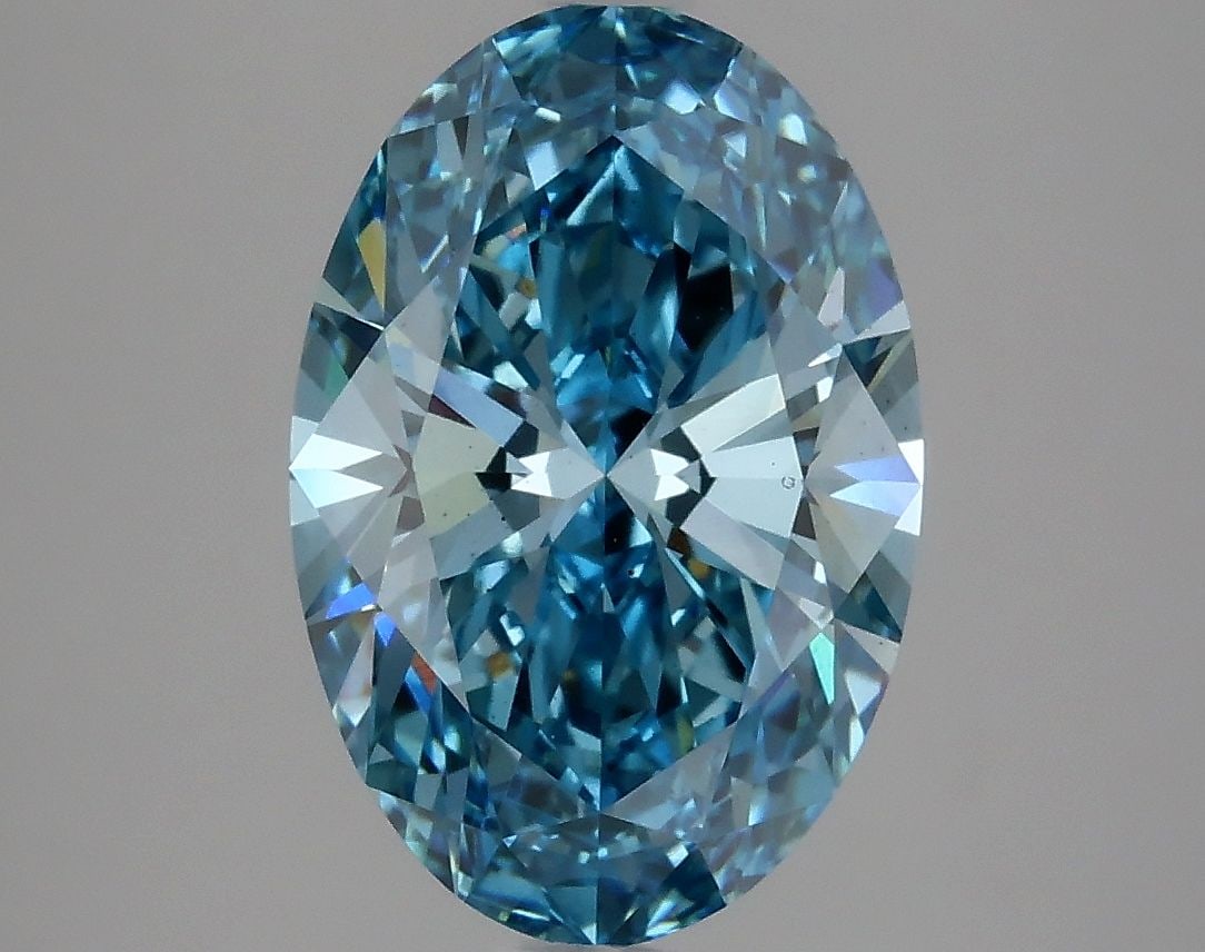 Loose Diamond - OVAL 3.13ct Fancy Vivid Blue VS2: Loose Diamond - OVAL 3.13ct Fancy Vivid Blue VS2 Source: This is a real non-mined Diamond that has been grown in a lab Shape: OVAL Carats: 3.13 Color: Fancy Vivid Blue Certification: IGI Video: