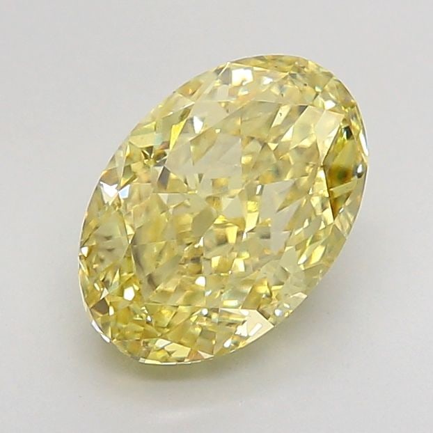 Loose Diamond - OVAL 3.01ct Fancy Intense Yellow VS2: Loose Diamond - OVAL 3.01ct Fancy Intense Yellow VS2 Source: This is a real non-mined Diamond that has been grown in a lab Shape: OVAL Carats: 3.01 Color: Fancy Intense Yellow Certification: IGI Video