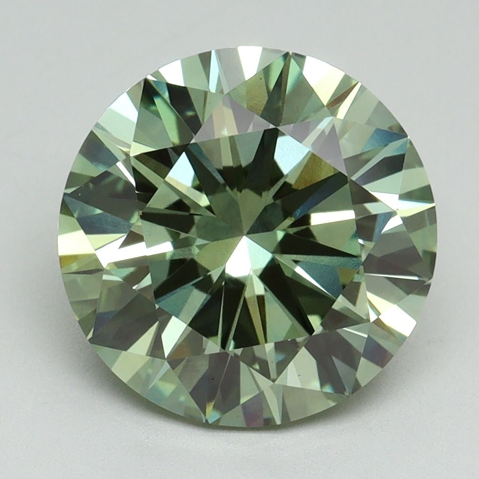Loose Diamond - ROUND 4.03ct Fancy Vivid Green VS1: Loose Diamond - ROUND 4.03ct Fancy Vivid Green VS1 Source: This is a real non-mined Diamond that has been grown in a lab Shape: ROUND Carats: 4.03 Color: Fancy Vivid Green Certification: IGI Video: